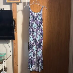 Long dress with pattern